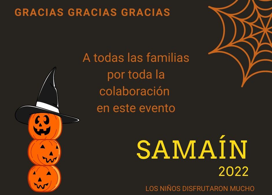 «Gracias por colaborar – Samaín 2022»